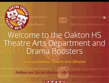 Tablet Screenshot of oaktondrama.org